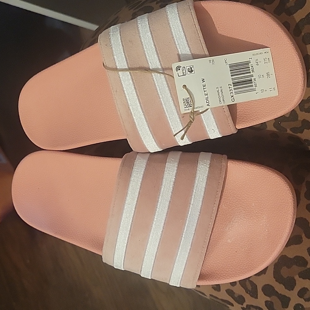 Pink Adidas Slides - Picture 2 of 4